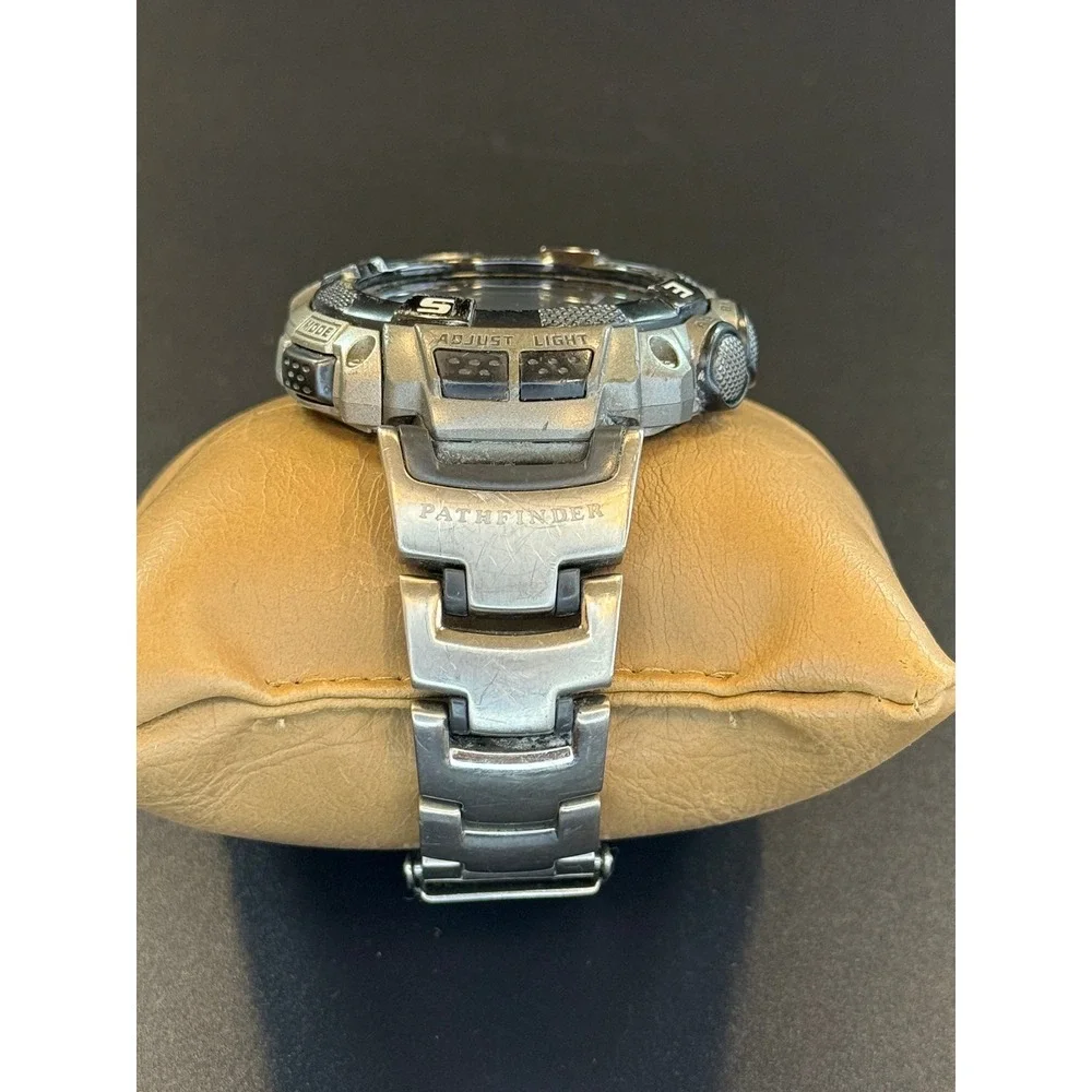 Casio Pathfinder PAW-1500T Tough Solar Titanium Digital Watch Used